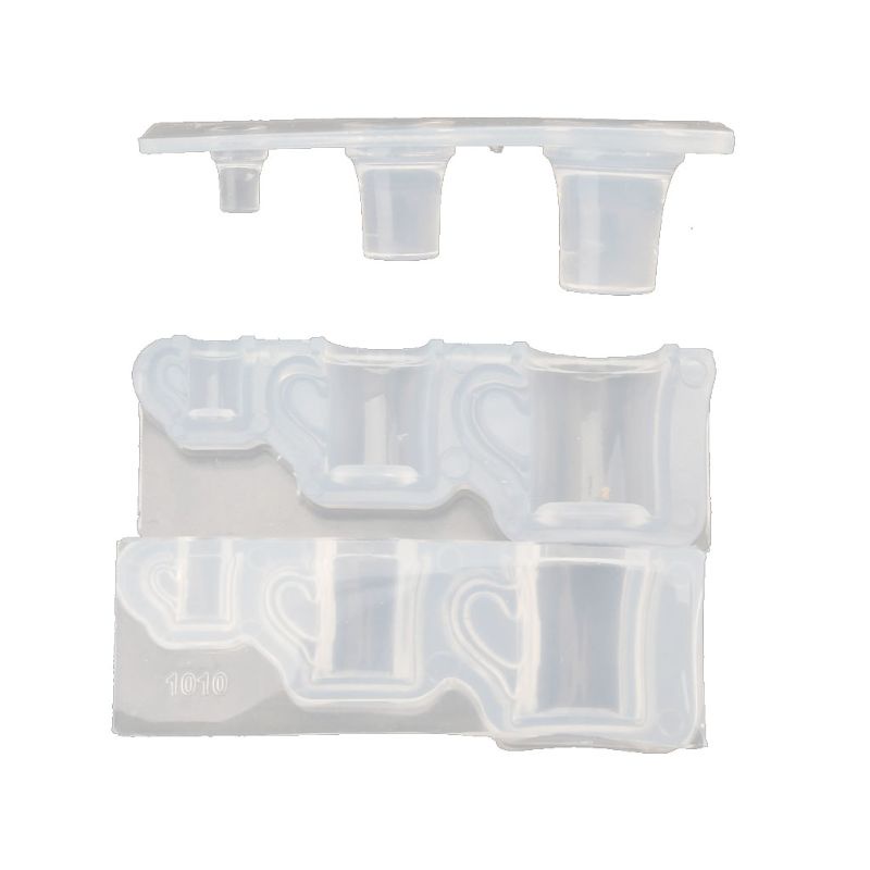 Khuôn Silicone Làm Cốc / Chai Nước Nghệ Thuật DIY