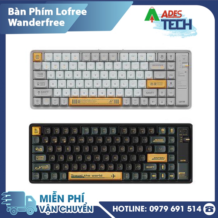 Bàn Phím Lofree Wanderfree - Hàng Chính Hãng - Bảo hành 12 Tháng - NEW HOT 2021