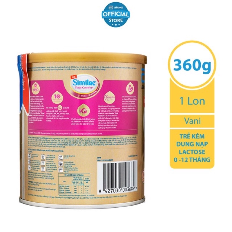 Sữa Similac Total Comfort 1 HMO - 360g