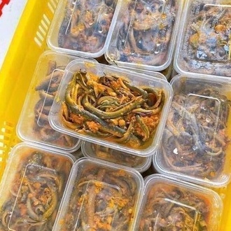 (CỰC RẺ) lươn đồng ướp gia vị Nghệ An h500g