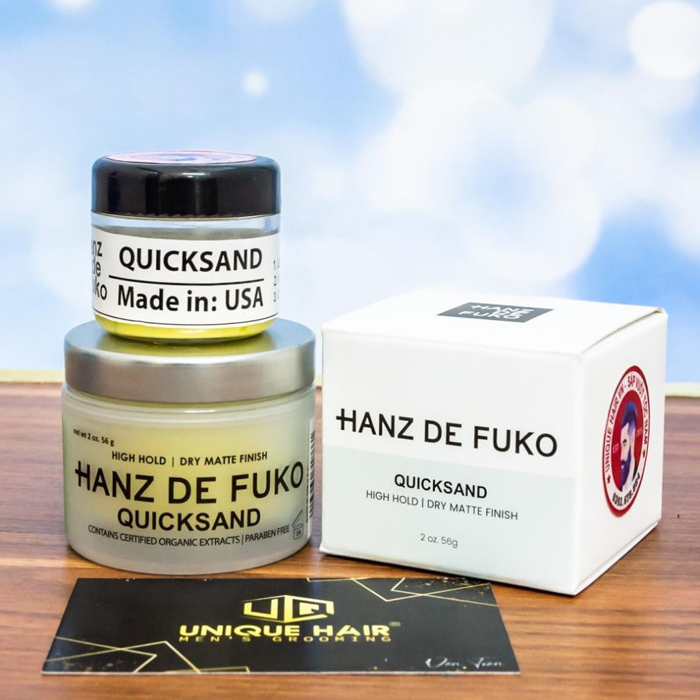 ✅[CHÍNH HÃNG STORE HÀ NỘI] Sáp vuốt tóc Hanz de fuko Quicksand + Tặng lược Chabao | RẺ VÔ ĐỊCH