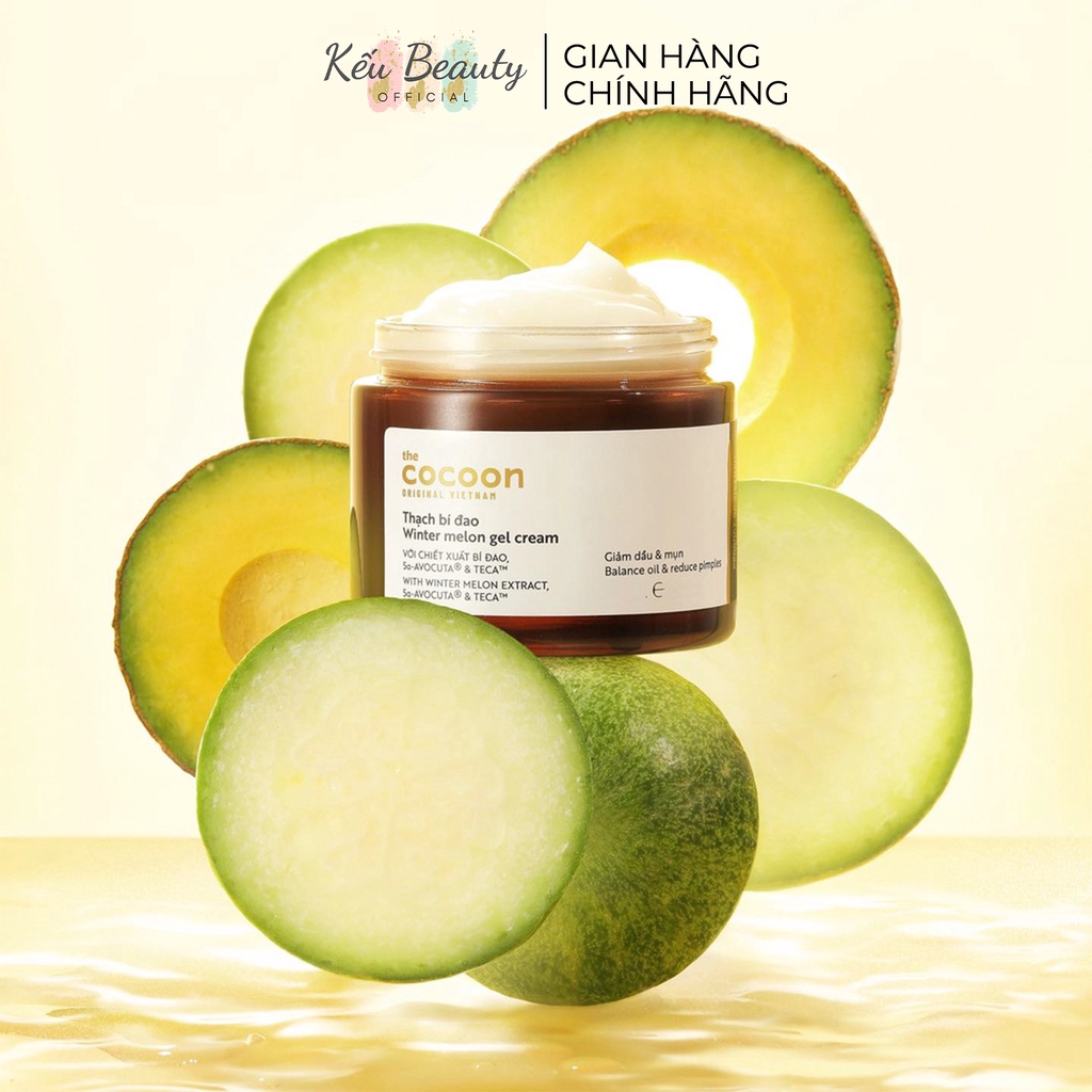 Thạch bí đao Cocoon Winter Melon Gel Cream giảm dầu và mụn 30ml