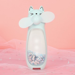 Quạt Hình Thú Mini Có Đèn Led 2in1