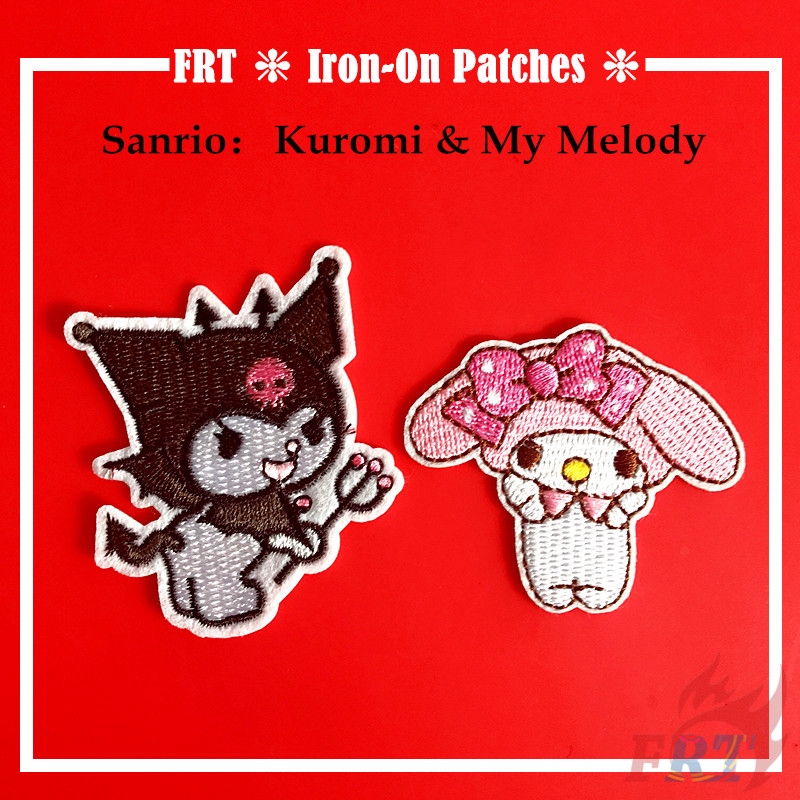 Miếng vá họa tiết hoạt hình Giai điệu của tôi và Kuromi tự ủi lên đồ