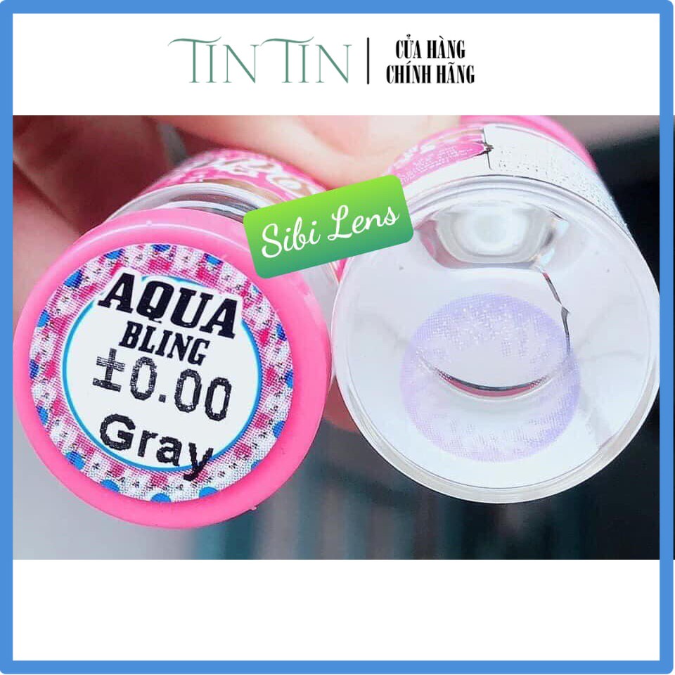 Lens Aqua bling gray - lens Chuẩn Thái - Cam Kết Chính Hãng