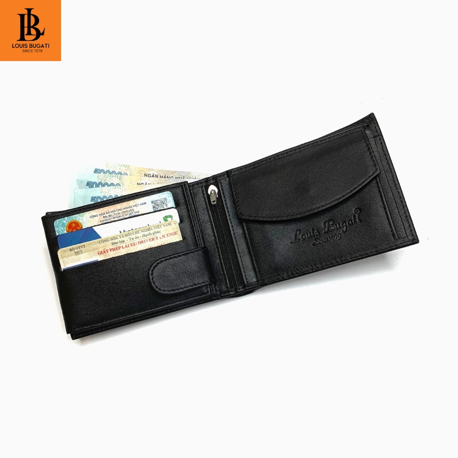 Ví nam cao cấp thương hiệu LOUIS BUGATI ví da bò nam VMB03