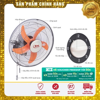 QUẠT TREO CÔNG NGHIỆP THÂN SẮT