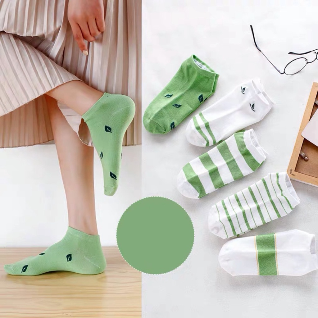 Tất nữ cổ ngắn nhún hàn quốc cao cấp cute thời trang unisex SHOESCARE T22