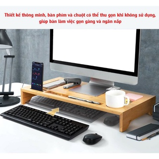Kệ gỗ kê màn hình máy tính