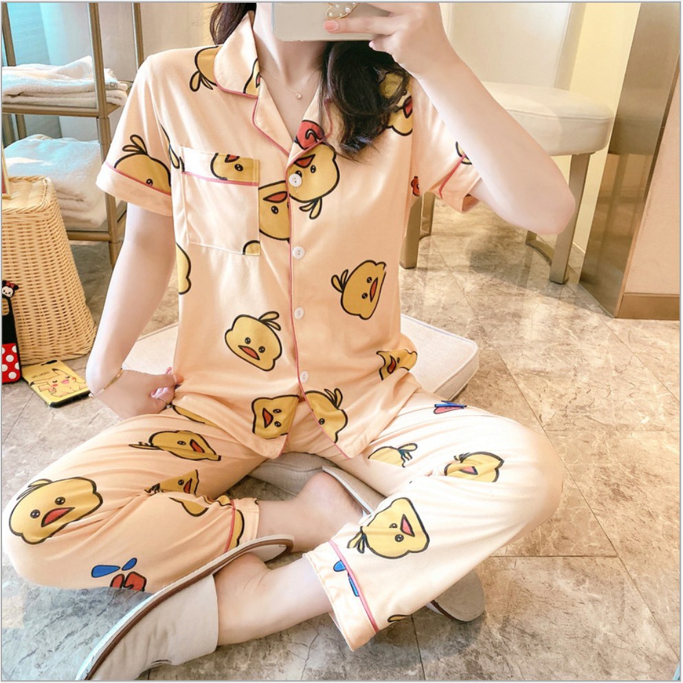 Bộ đồ ngủ, đồ mặc nhà Pijama đồ mặc nhà chất cotton mềm mịn | BigBuy360 - bigbuy360.vn