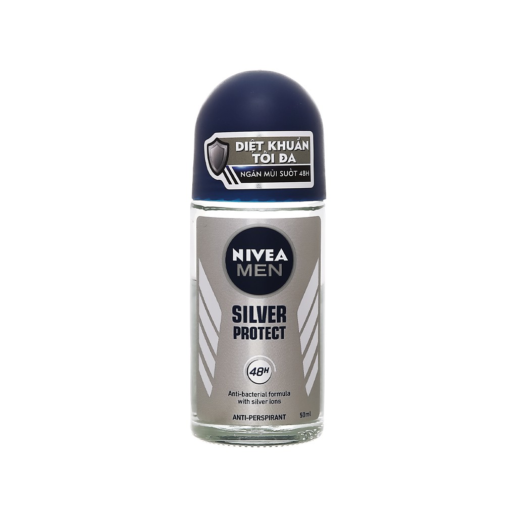 Lăn khử mùi nam Nivea Men Silver Protect phân tử bạc kháng khuẩn (50ml)