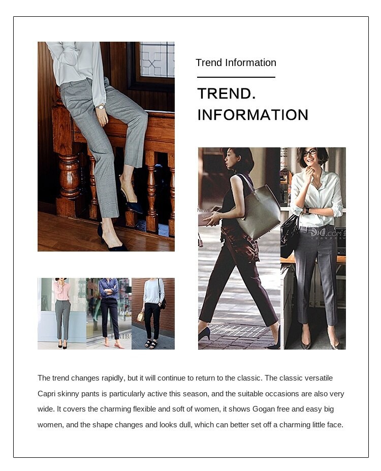 Quần dài ống đứng phong cách Hàn Quốc  cho nữ