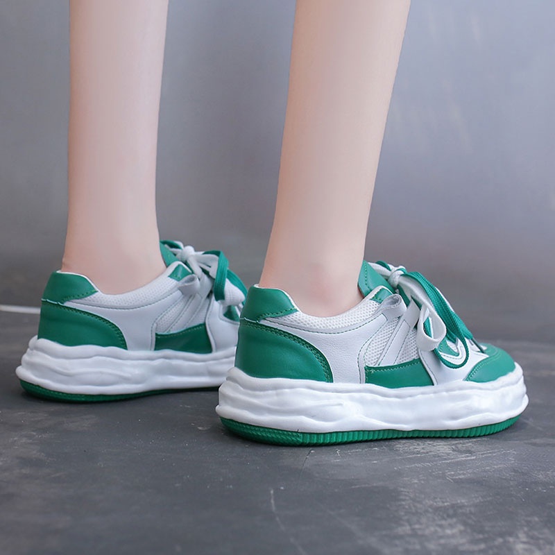 Giày thể thao RENBEN 2022 siêu nhẹ thoáng khí phối màu phong cách mùa thu cho nữ