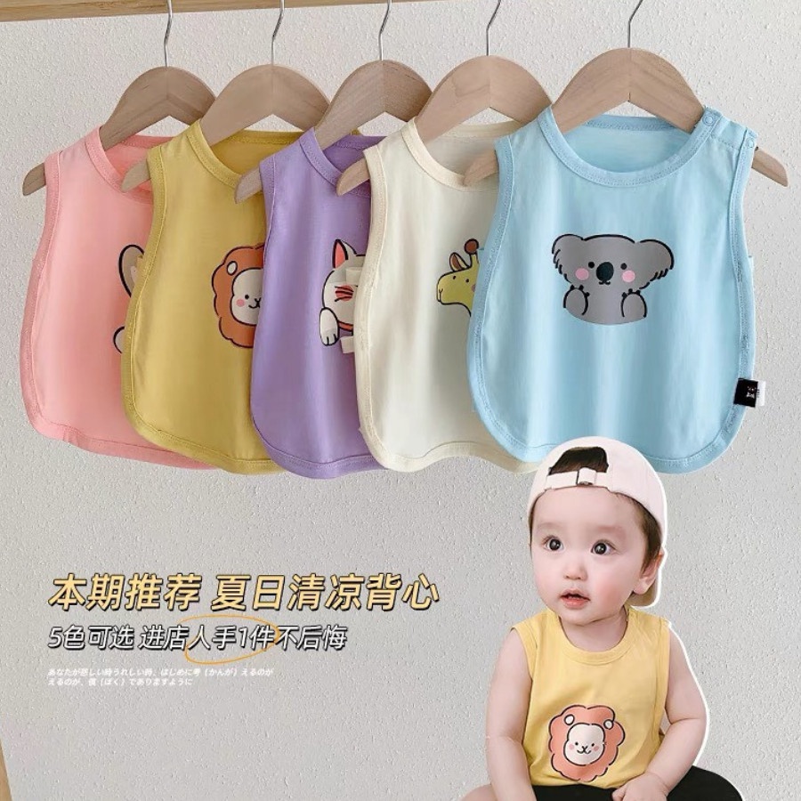 Áo Ba Lỗ Thoáng Mát Cho Bé Trai Bé Gái Từ 4-20 kg