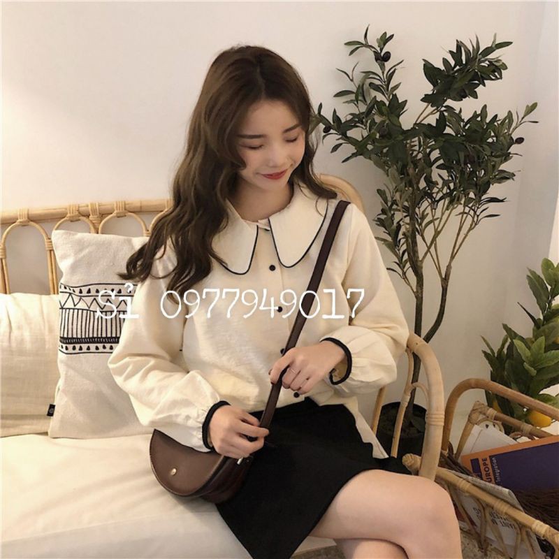 (sale) áo sơ-mi nữ dài tay kiểu tiểu thư (video+ảnh thật)