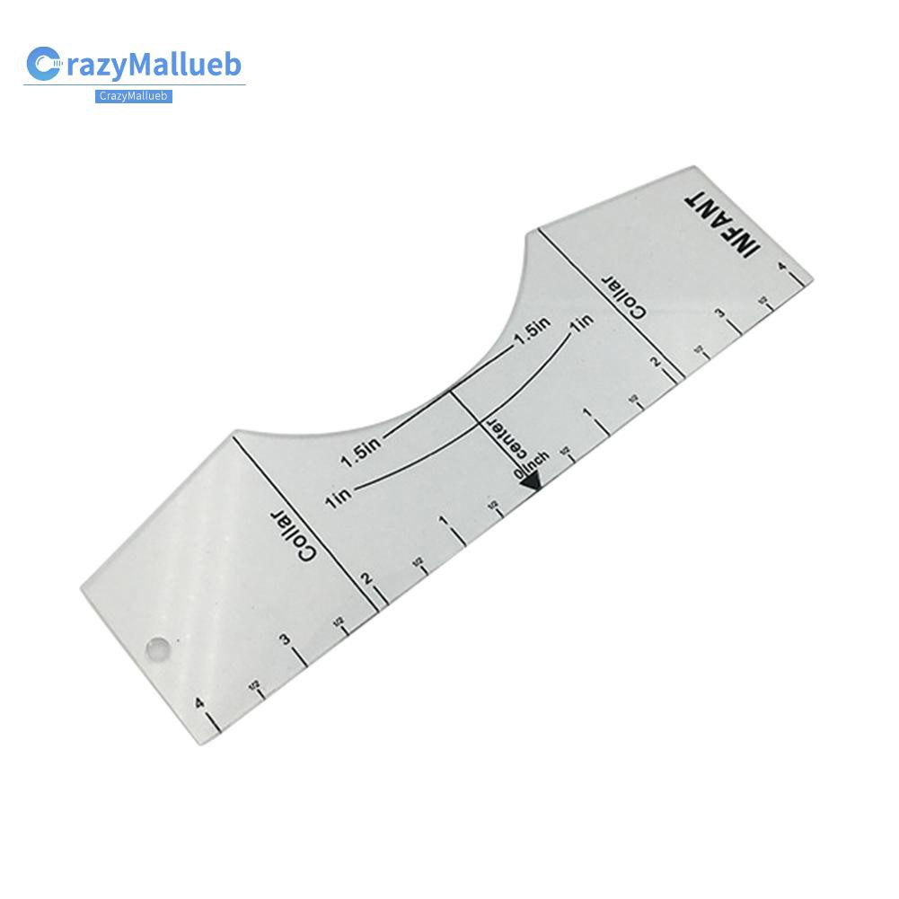 Crazymallueb❤3pcs Acrylic T-shirt Ruler Guide Chart Tailor Designs On T-Shirt Alignment Tool❤New