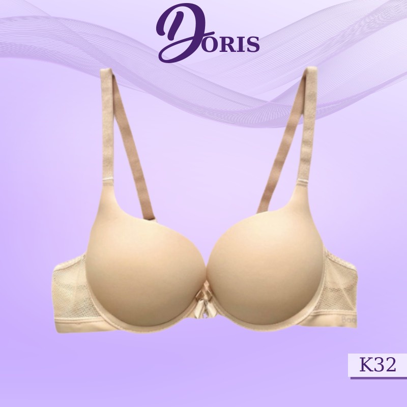Áo ngực su đệm dày nâng ngực phối dây lưới xinh xắn DORIS - K32
