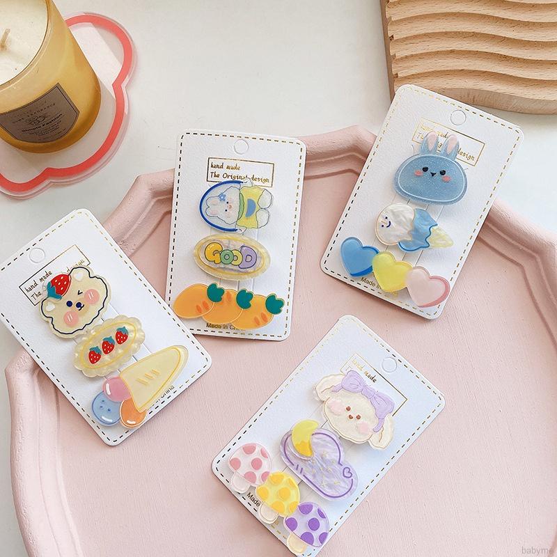 Kẹp tóc thiết kế họa tiết ngọt ngào phong cách Hàn Quốc đáng yêu dành cho bé gái