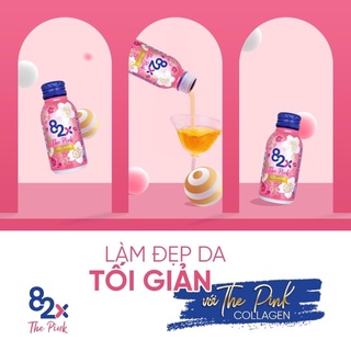 [Tách lẻ 1 lọ 100ml] Nước uống collagen 82X The Pink chống lão hoá đẹp da