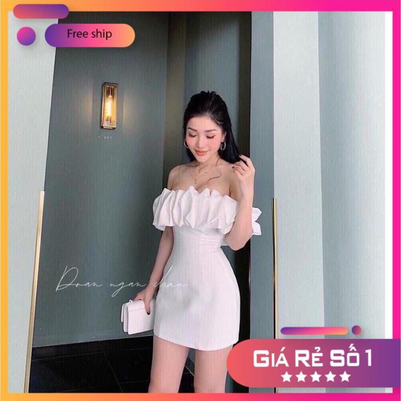 [HÀNG CAO CẤP] Đầm body hotgirl trễ vai xếp ly phom chuẩn đẹp | BigBuy360 - bigbuy360.vn