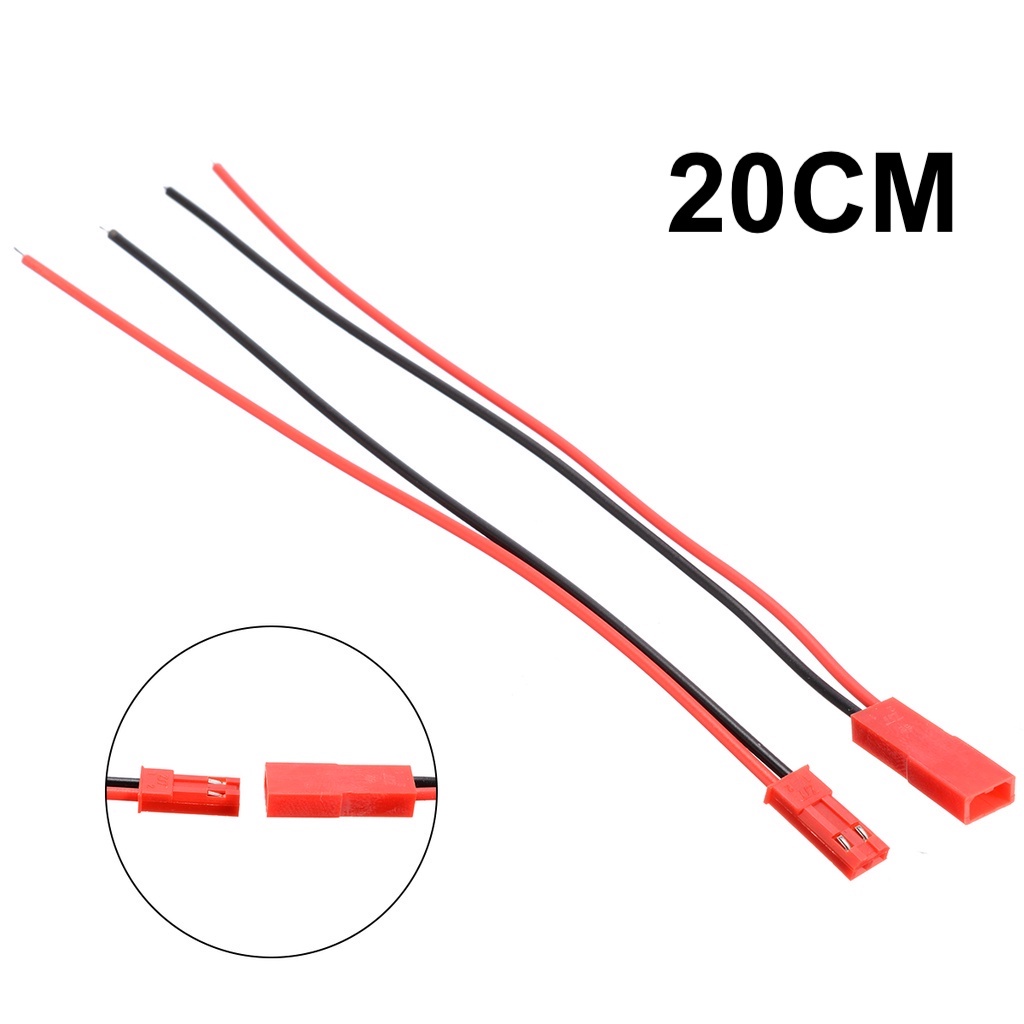 10 cặp Jack cắm / dây nối JST dài 20cm dùng cho pin xe điều khiển, tàu, ca nô các loại