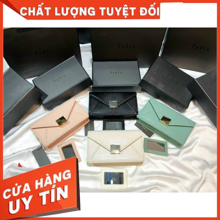 Túi PD - Túi Xách Thời Trang Cao Cấp - Túi Bì Thư Vân Da Kỳ Nhông - Hình Thật 💯