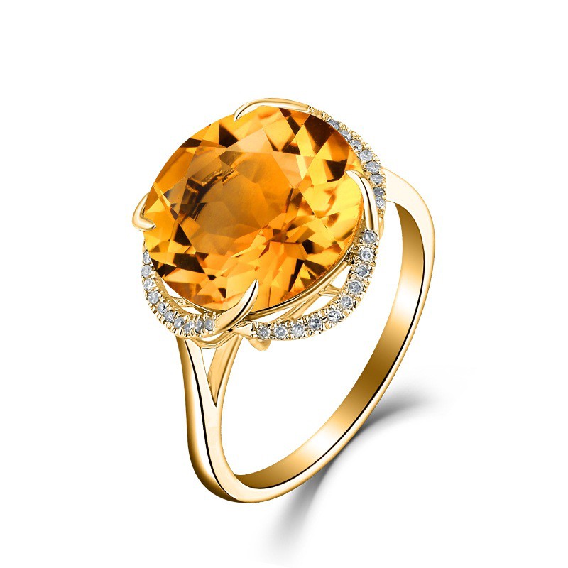 Nhẫn S925 mạ vàng 18k đính đá thời trang sang trọng