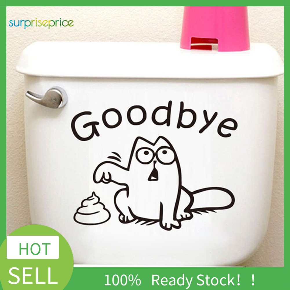 Miếng dán nắp bồn cầu nhà vệ sinh hình ảnh xinh xắn và dễ thương có thể tháo gỡ