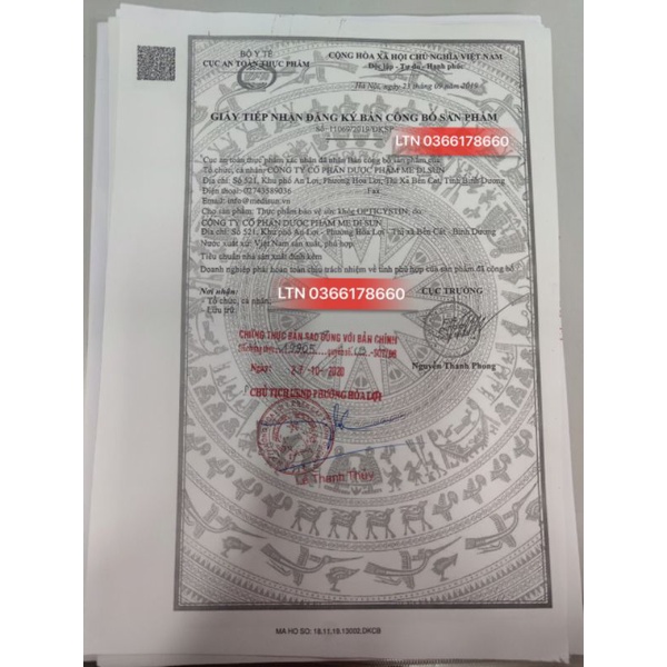 VIÊN UỐNG MỌC TÓC ĐẸP DA OPTICYSTIN Hộp 60 Viên