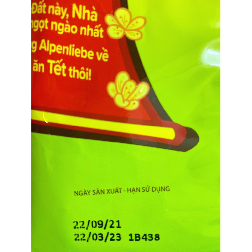 Kẹo Alpenliebe Trà Cam Quế &amp; Trà Bưởi Mật Ong phiên bản Nhà ngày Tết (329 gram)