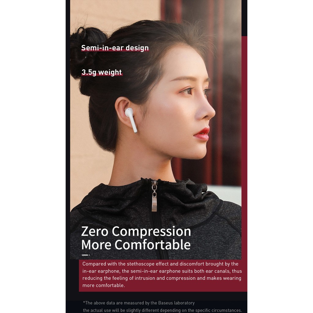 [Mã ELMS5 giảm 7% đơn 300K] Tai nghe cao cấp không dây kèm kén sạc tích hợp sạc không dây chính hãng BASEUS W04/W04Pro | BigBuy360 - bigbuy360.vn