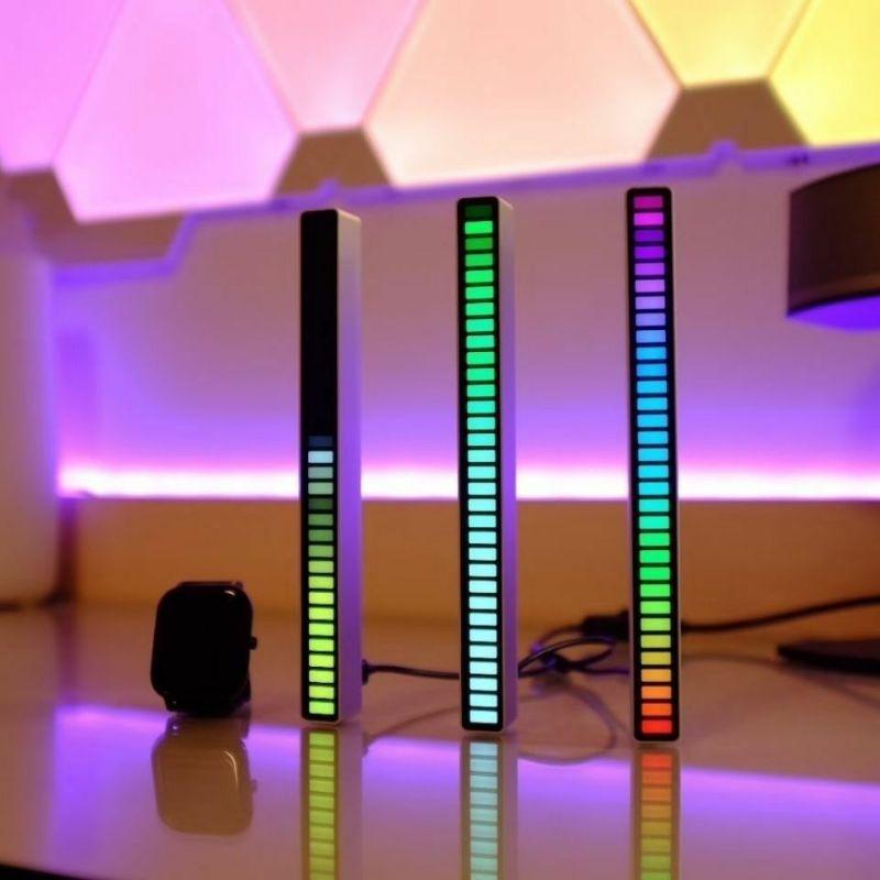Thanh đèn led rgb nháy theo nhạc 16 TRIỆU MÀU điều khiển bằng cảm biến âm thanh siêu nhạy đèn trang trí decor phòng