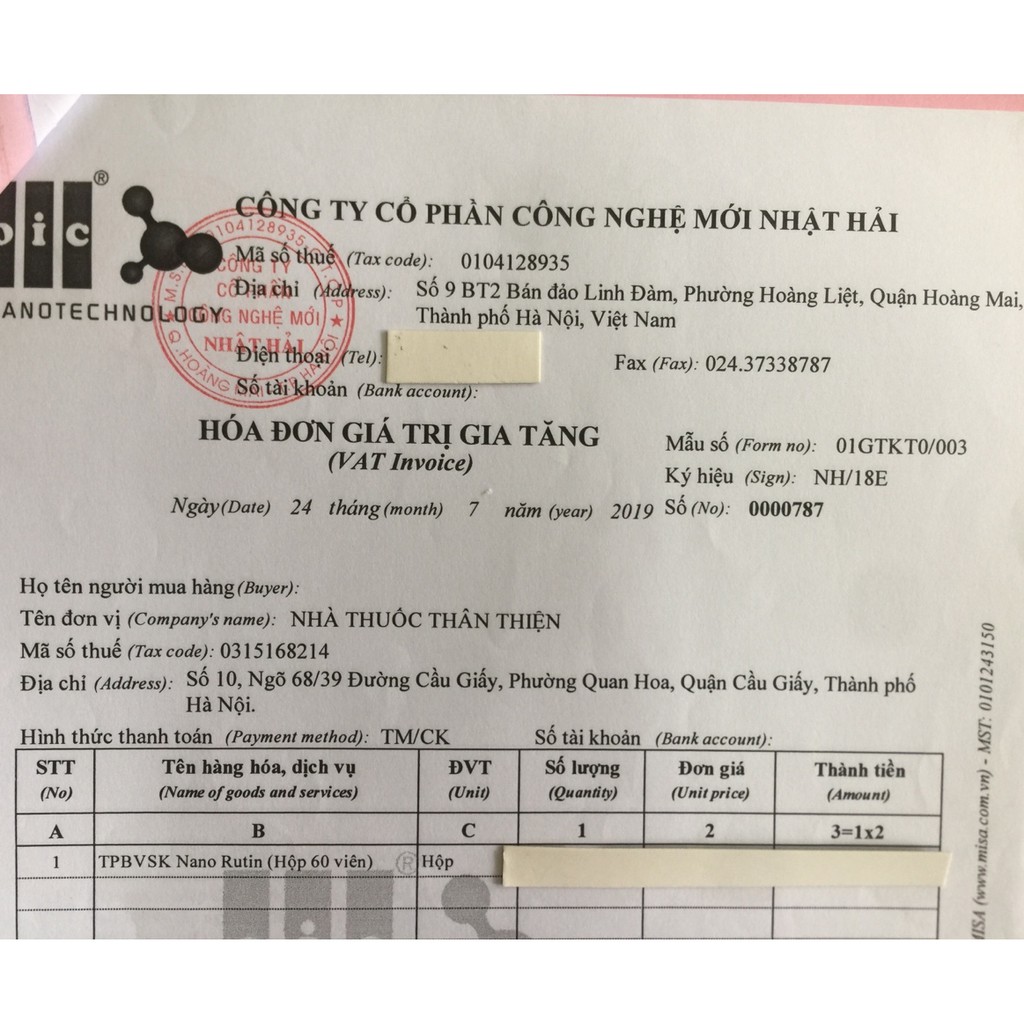 Nano Rutin OIC - Hỗ trợ điều trị suy giãn tĩnh mạch, trĩ