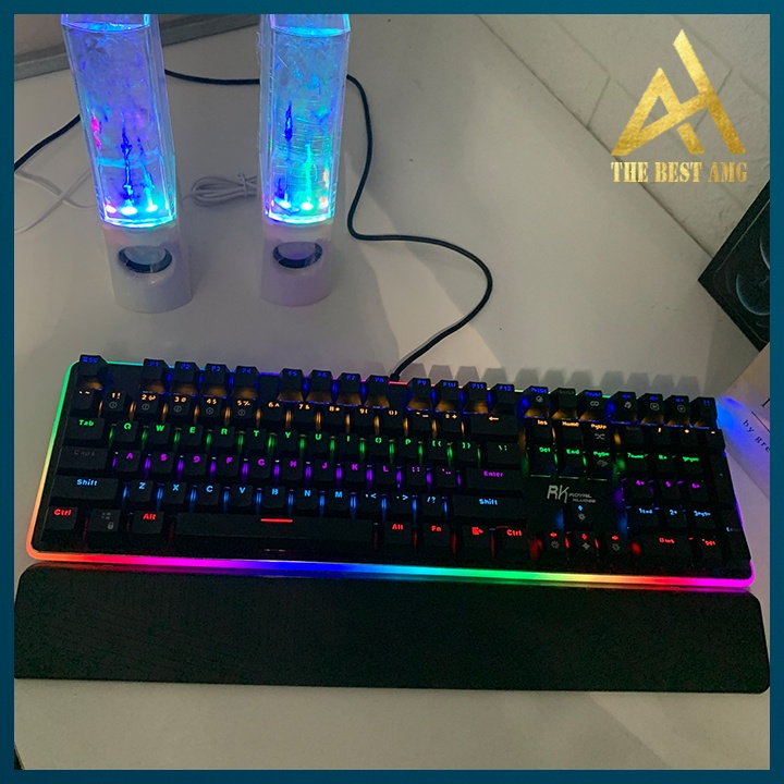 Bàn Phím Cơ Máy Tính PC Gaming LED RGB Đổi Màu ROYAL KLUDGE RK919 Chơi Game Laptop Keyboard Có Dây