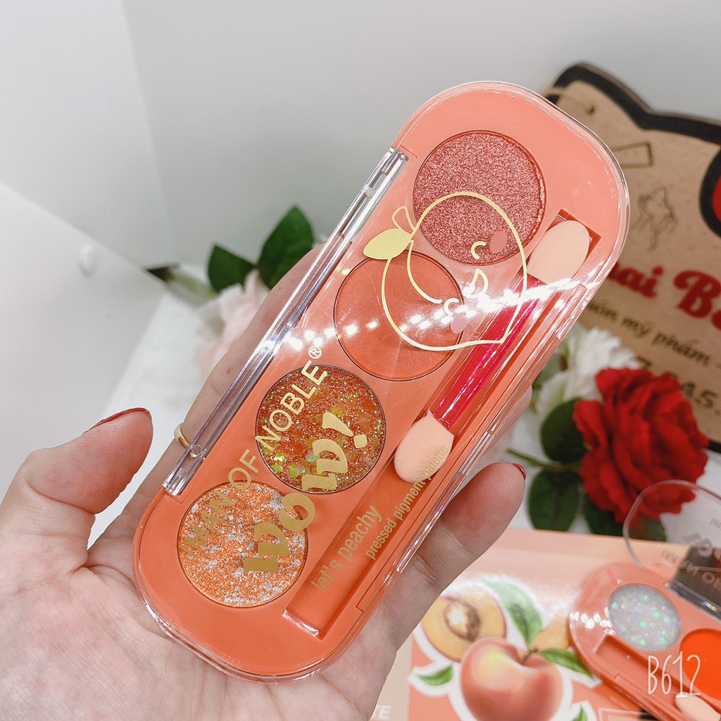 Phấn mắt 4 ô nhũ Wow thời trang F409 | BigBuy360 - bigbuy360.vn