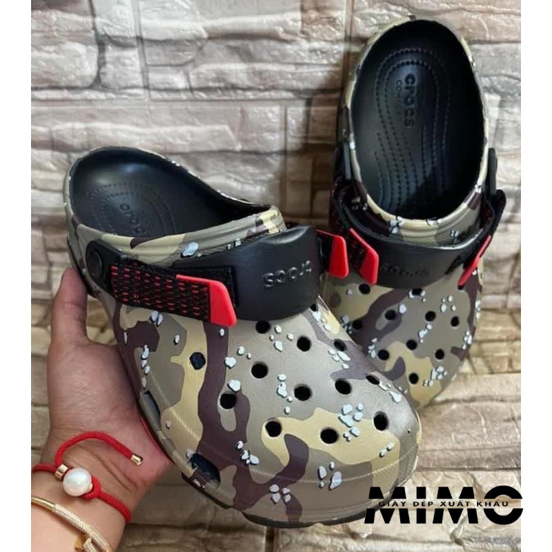 [Hàng Full box, tặng 10 jibit] - Dép sục Offroad Rằn Ri Nâu Cá Tính, Cực Êm Mềm nhẹ, Bền Đẹp Cho Nam Nữ
