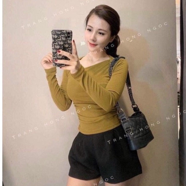 Áo kiểu thun borip td nhúng 2 bên k tag