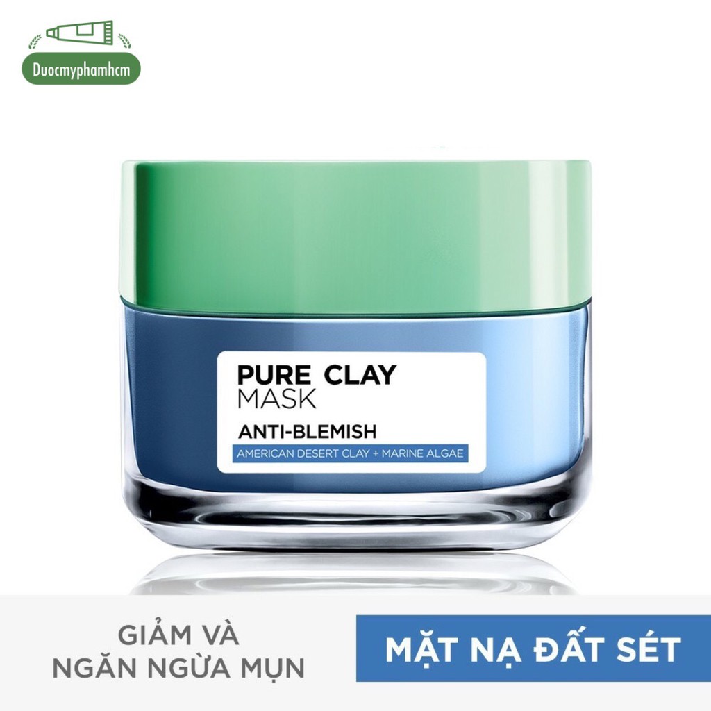 Mặt nạ đất sét thanh lọc da L'Oreal Paris Pure Clay Mask 50g