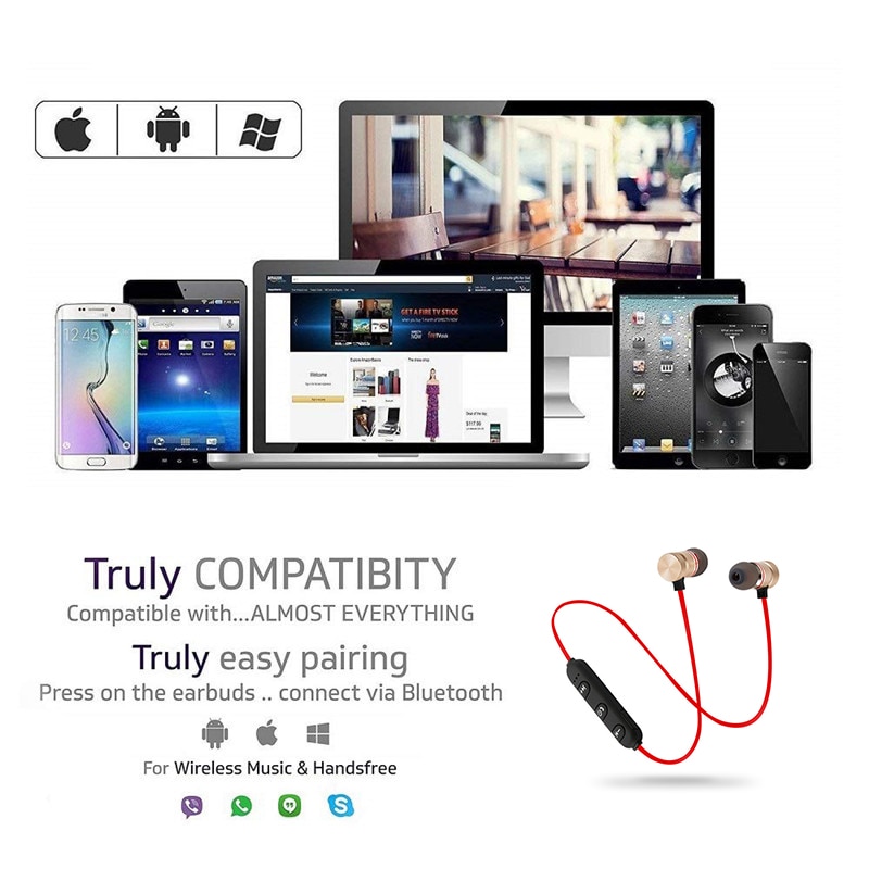 Tai Nghe Nhét Tai Bluetooth 5.0 Không Dây Âm Thanh Stereo Sống Động Có Mic Cho xiaomi Samsung
