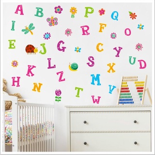 Decal dán tường bảng chữ cái cho bé