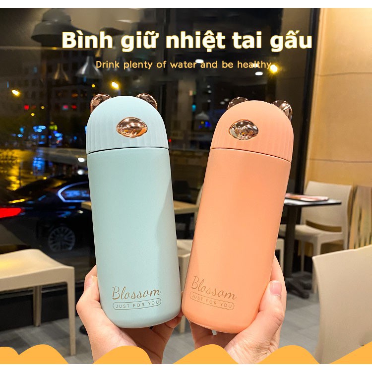 Bình giữ nhiệt, ly giữ nhiệt Blossom 400ml SONNATA chất liệu an toàn tuyệt đối, hiệu quả giữ nhiệt từ 8-12 tiếng