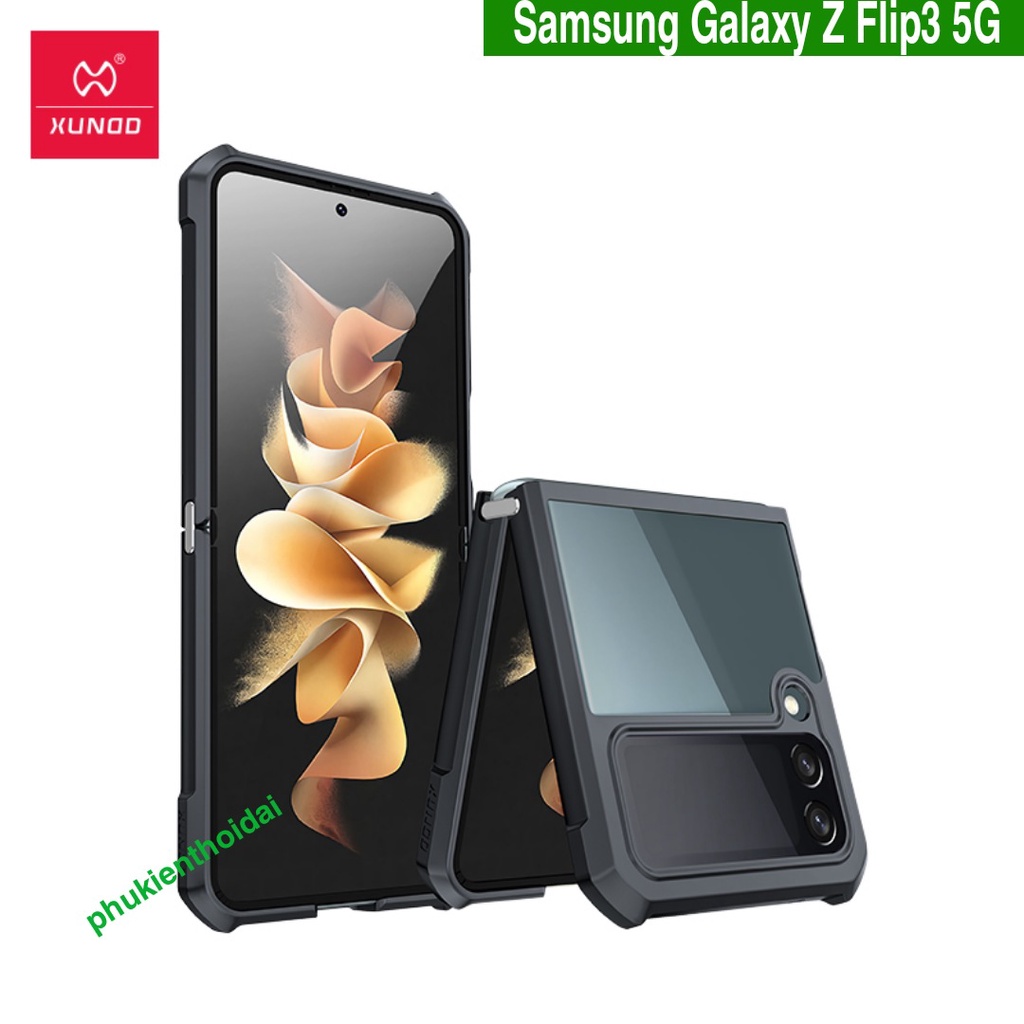 Ốp lưng Xundd Samsung Galaxy Z Flip3 5G lưng trong viền dẻo chống sốc bảo vệ toàn diện