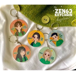 Móc khóa vẽ chibi theo yêu cầu