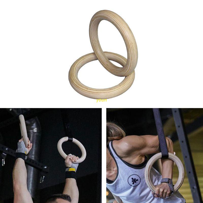 Vòng Nhẫn Bằng Gỗ Chịu Lực Tốt Hỗ Trợ Luyện Tập Gym/Thể Hình