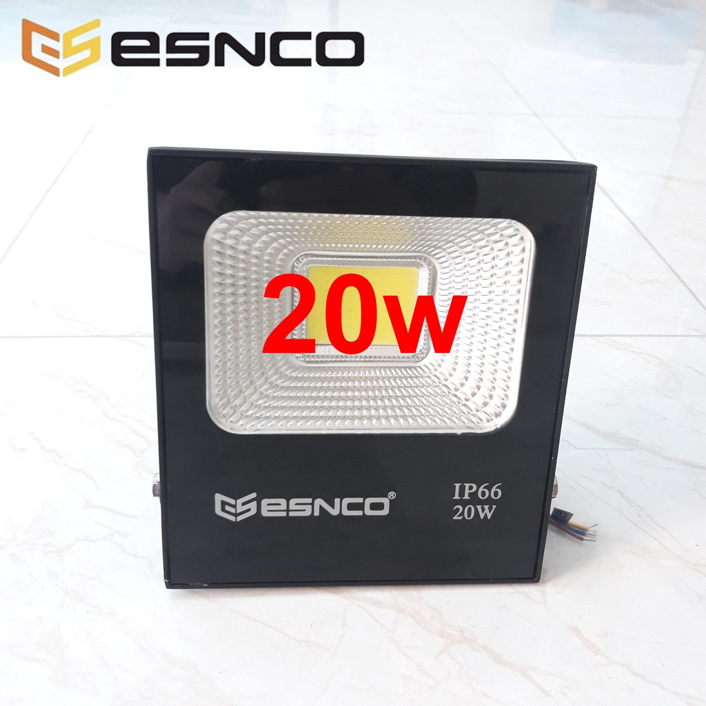 Đèn Pha LED 20w ESNCO Chịu Nước Chịu Ngập Theo Tiêu Chuẩn IP66 Hiện Đại