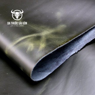 10 Pia da bò pullup wax màu xanh lá thương hiệu Da Thuộc Sài Gòn - Bán da bò miếng