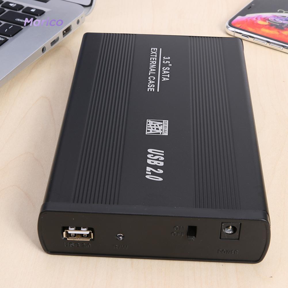 Hộp Đựng Ổ Cứng Ngoài 3.5 Inch Usb 2.0 Sang Sata 480mbps Hdd Ốp | BigBuy360 - bigbuy360.vn