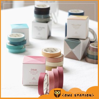 Hộp 4 cuộn băng dán washi tape chủ đề love story