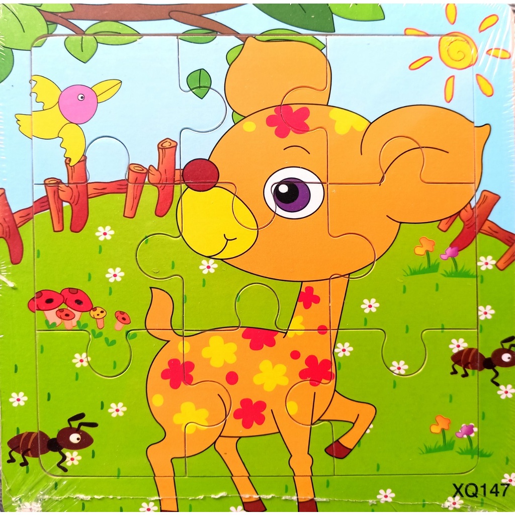 Đồ chơi ghép hình 9 mảnh cho bé, đồ chơi thông minh, tranh ghép 9 mảnh