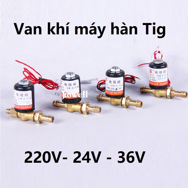 van khí máy hàn tig , mig ,plasma , 24V , 220V